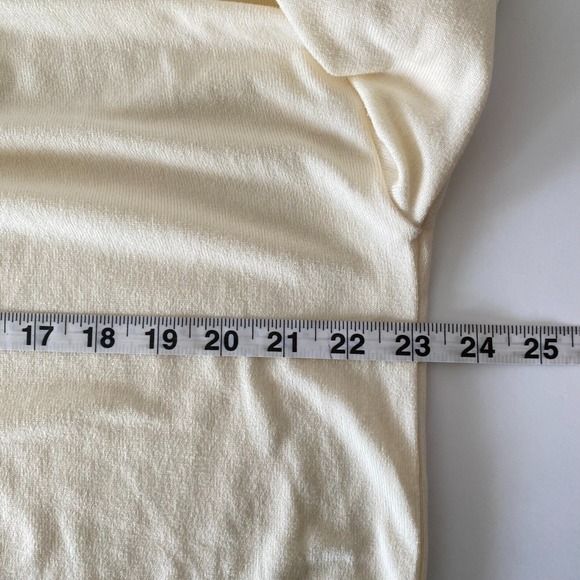 NWT Como Blu‎ Womens Top Sweater Cowl Neck Long Sleeve Lace Size L - Picture 7 of 10